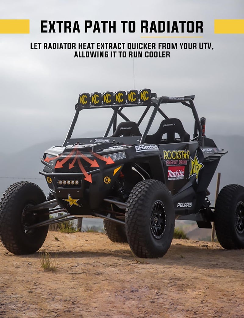 Chelhead RZR Hood Scoop Replacement Air Intake Vent Kit Compatible with 2014-2018 Polaris RZR XP 1000 1000-4 1000 S RZR 900 900 S and XC Models RZR Turbo Hood Scoop - Image 2